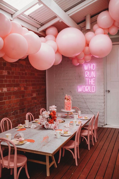 Pink + Girls Run the World Birthday Party