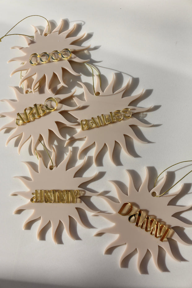 PMP Sun - Personalised Christmas Ornament